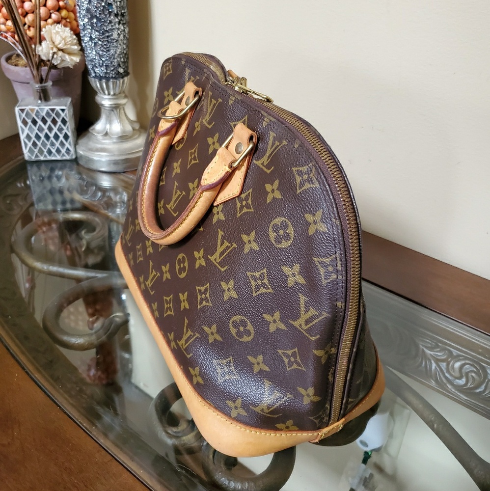 Louis Vuitton Brown Monogram Satchel - Picture 3 of 11